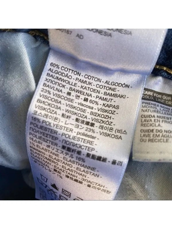 Levis Mid Rise Skinny Jeans‎ Womens 14M Medium Wash Blue Denim W32 L32 - Image 6