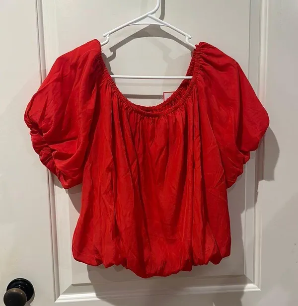 Monkees Crop Top Red - Image 2