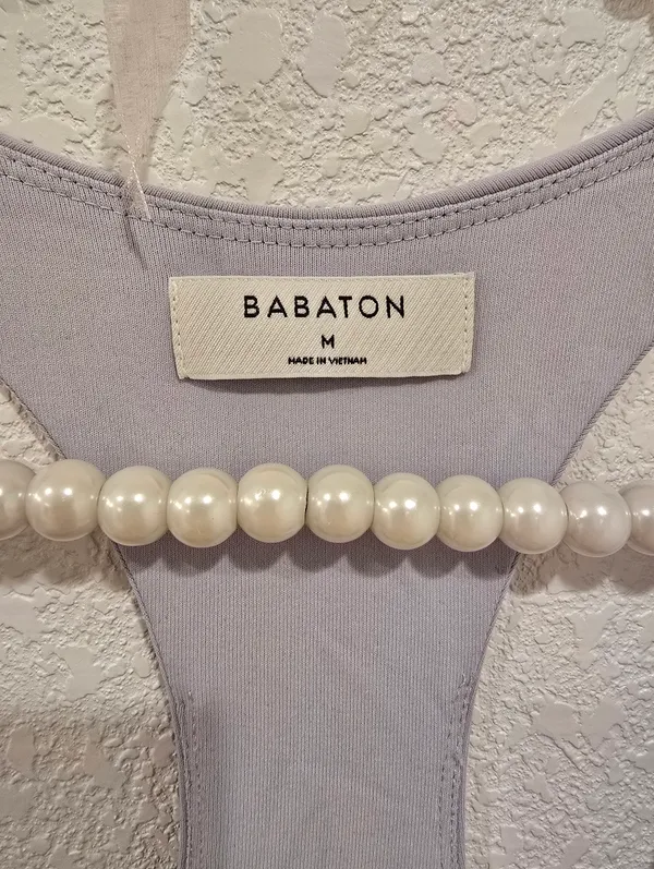Aritzia Babaton Racer Dress Cement Blue M - Image 3