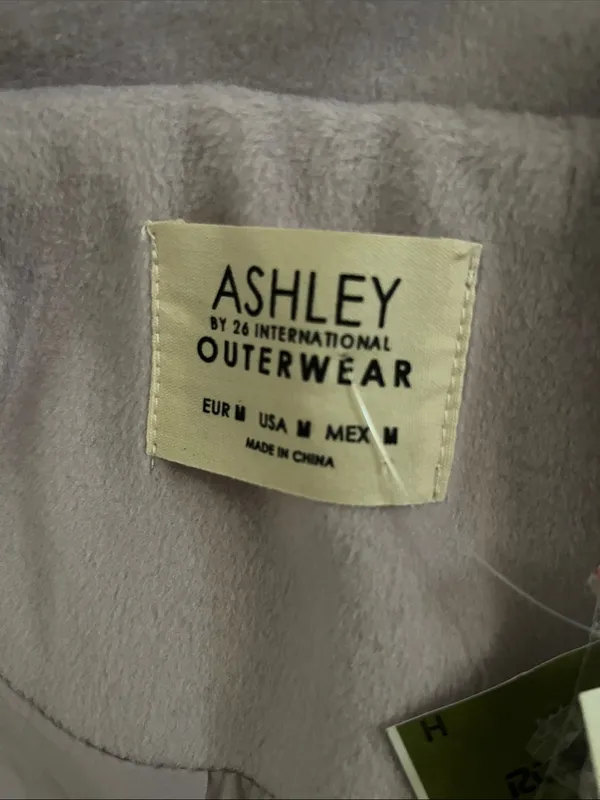 Ashley By 26 International Girls' Double-Breasted Light Lavender Peacoat - Image 3