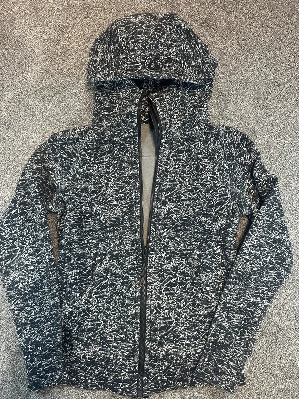 Lululemon Scuba Hoodie III Static Mist Black White Size 4 - Image 2