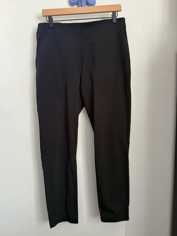 Footjoy Women’s Medium Pull On Black Pants Straight Office Work Business Casual - Image 6