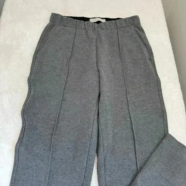 Everlane The Dream Pant XS Heather Grey Charcoal Tapered Tailored Stretch - Image 5