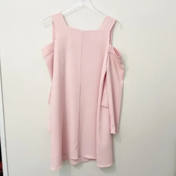 AMANDA UPRICHARD‎ Tie Shoulder Dress Pink - Image 4