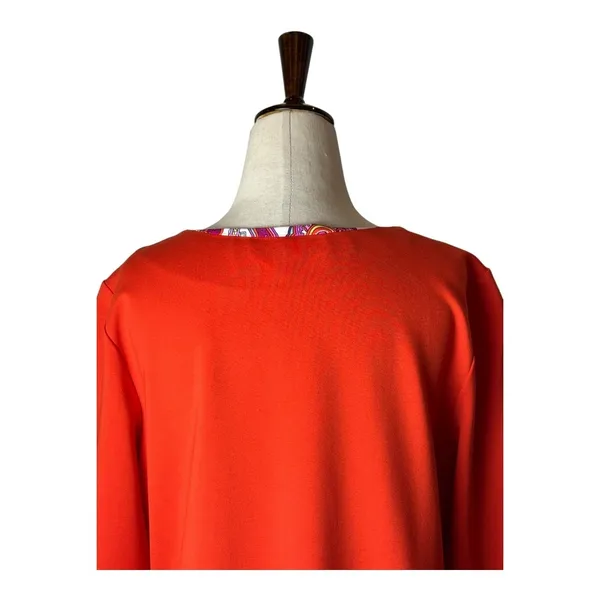 Jude Connally Lara Dress Women Large Orange Tangerine Long‎ Sleeve Mini NWT - Image 6