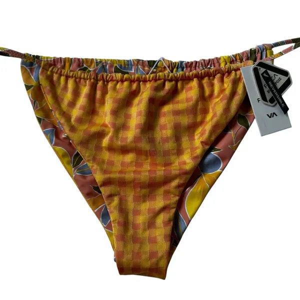 RVCA Multicolor Floral Reversible Bikini Bottom NWT | 66-12 - Image 3