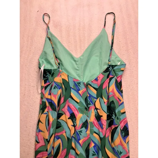 Hello Molly Maxi Dress Womens 6 Multicolor‎ Floral Button Front Summer Boho - Image 8