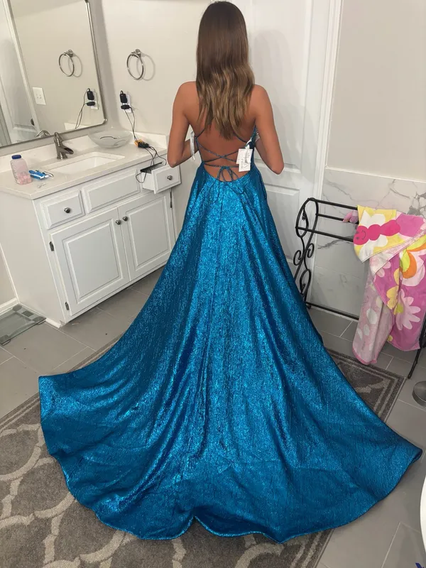 Sherri Hill Prom Blue Dress - Image 2