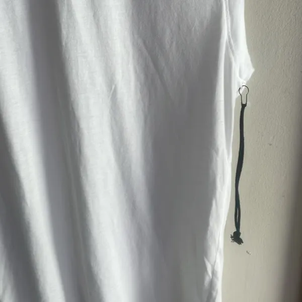 AGOLDE Raya Muscle Cotton-Jersey T-Shirt White - Image 9