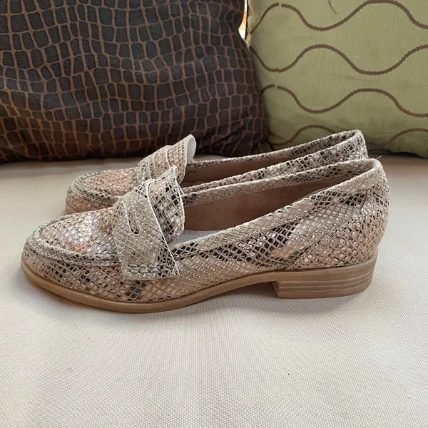Seychelles‎ Tigers Eye Penny Loafer Snake Size 6 - Image 6