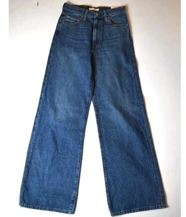 Levi's Premium Baggy Dad Women's 32x30 Jeans Hold My Purse Medium Wash - Image 8