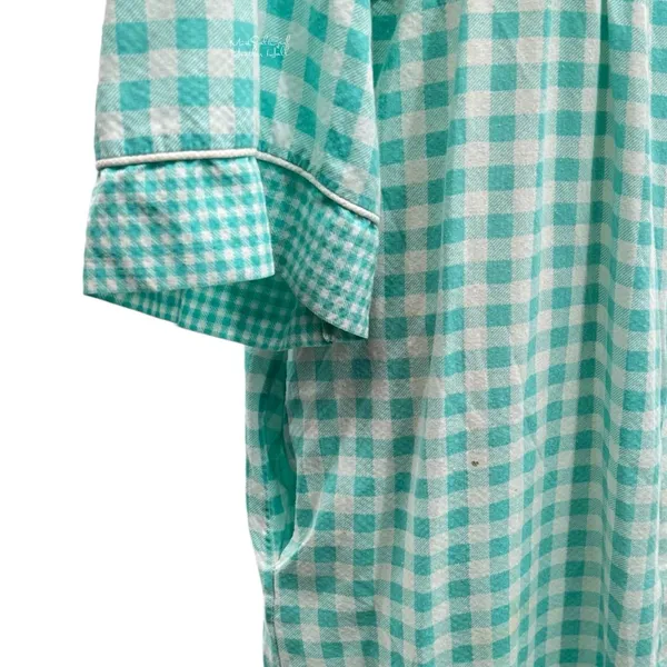 Leisure Life Vintage Gingham Lounge House Dress XL - Image 9