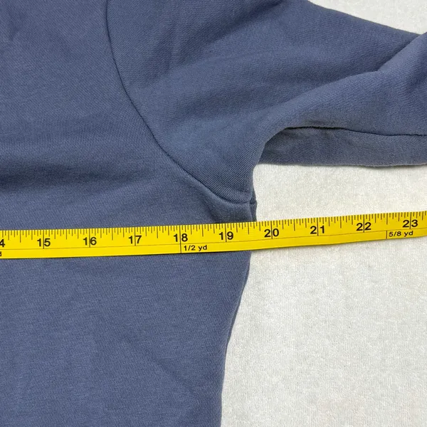 Nike Sportswear Club Fleece Crewneck Sweatshirt XS Blue White Logo Pullover - Image 6