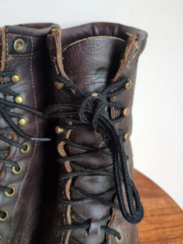 Double-H Women's Sz 8.5 Ladies Lacer Leather Work Boots Western Cowgirl 9300 - Image 6