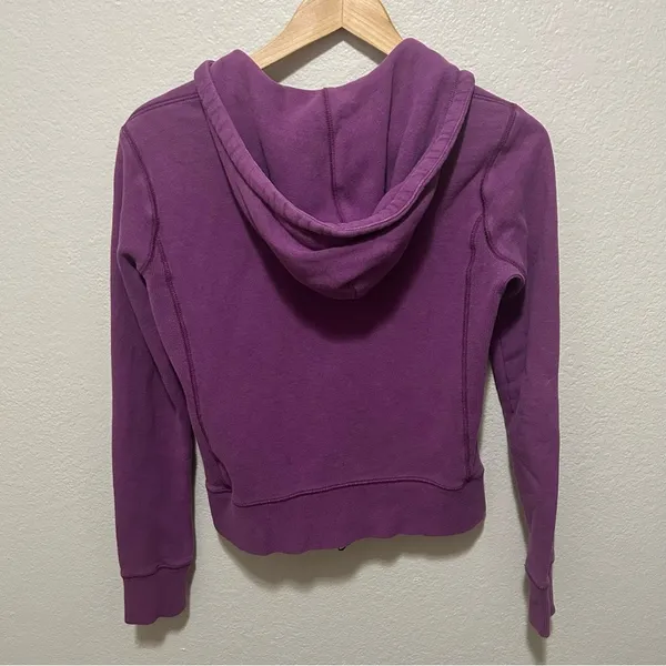 Vintage Y2K Nike Women’s Purple Zip-Up Hoodie Size Medium Retro Streetwear Sport - Image 2