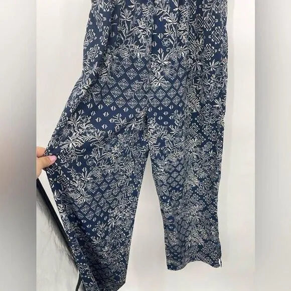 Timing size Large one piece blue and white wide‎ leg pants - Image 4