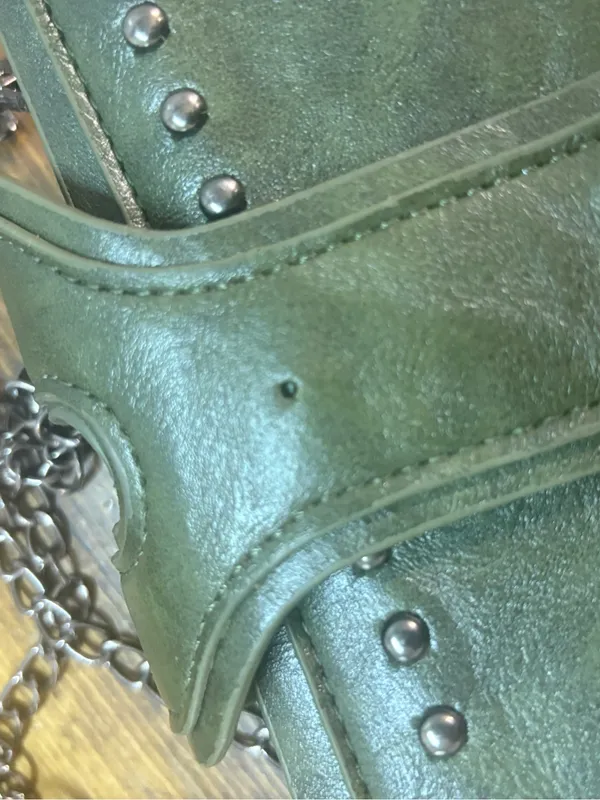 Olive green crossbody purse - Image 8