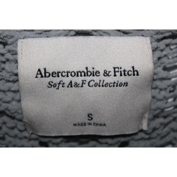 Womens Abercrombie & Fitch Soft AF Green Ribbed Knit Cardigan Sweater Size Small - Image 3