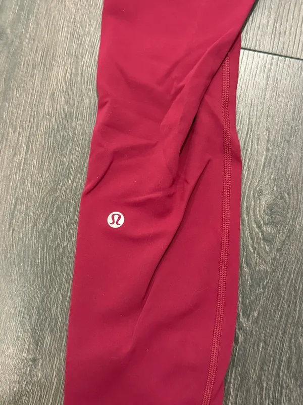 Lululemon Wunder Train High Rise Tight Leggings size 4 pomegranate - Image 2