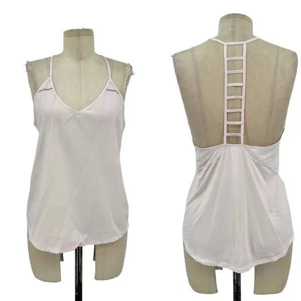 Lululemon Breezy Singlet Tank Top in Pale Pink Size‎ 6 - Image 2
