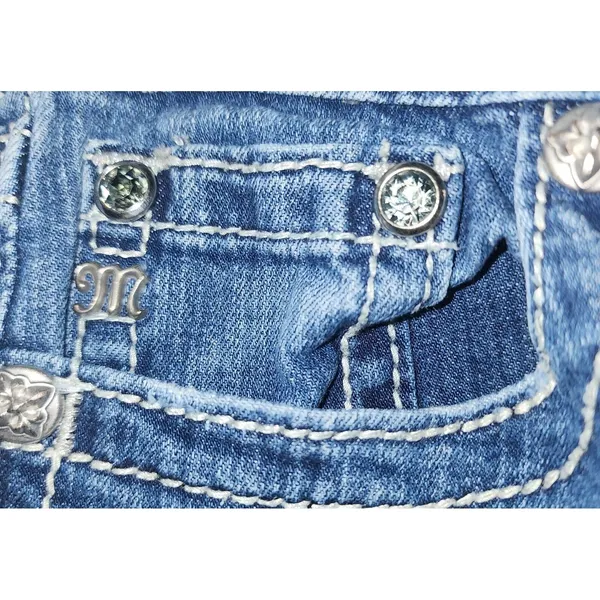 Miss Me Jeans Boyfriend Capri Womens 25 Studed Edgy‎ - Image 5