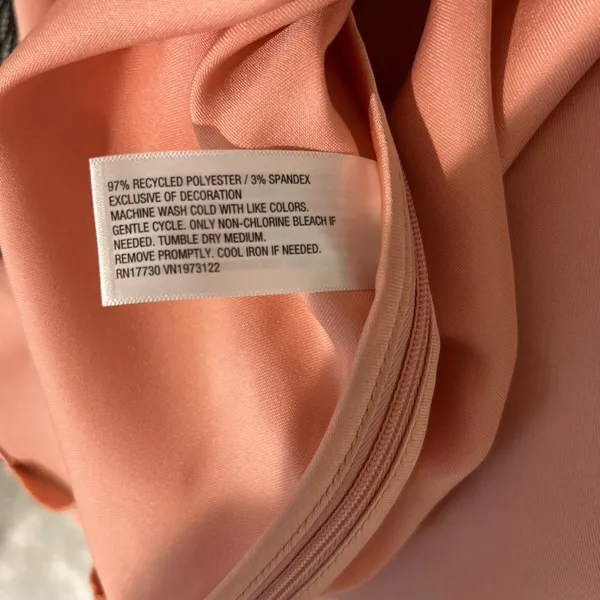 Wild Fable Pink Peach Orange Satin High-Low A-Line Mini Skirt Small NWT - Image 5