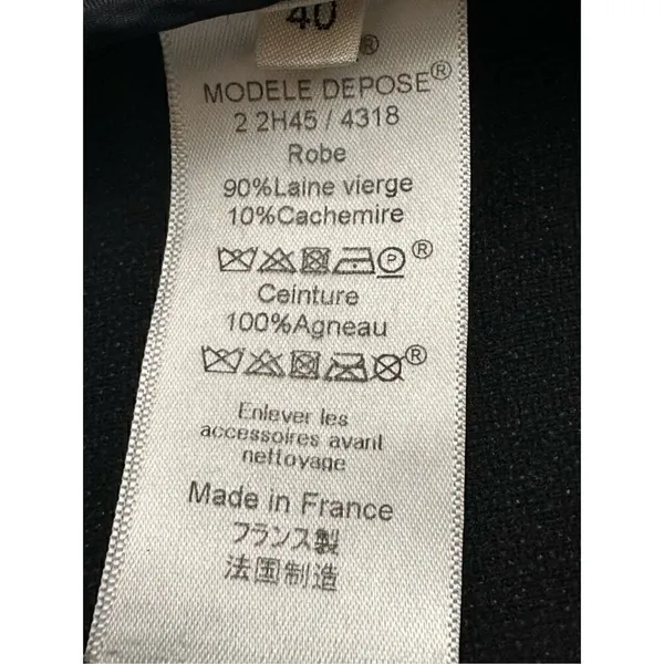 CELINE Paris Modele Depose Wool 90% , Cashmere 10% Midi Skirt Size: EU 40, US M - Image 7