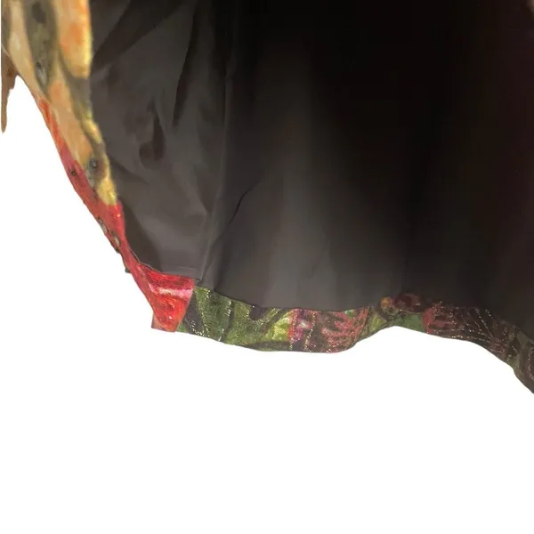 Chicos Women Boho Whimsical Floral Sequin Jacket‎ M Multicolor Artsy Botanical - Image 5