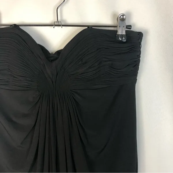 Laundry by Shelli Segal Black Drape Front Sleeveless Cocktail Dress‎ 2 - Image 3