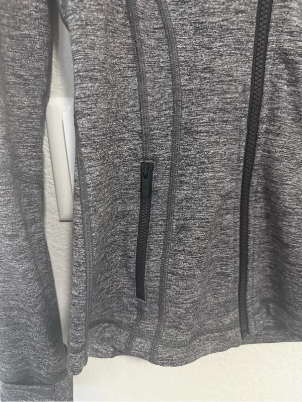 Lululemon Define Jacket Heathered Black Luon Size 4 - Image 6