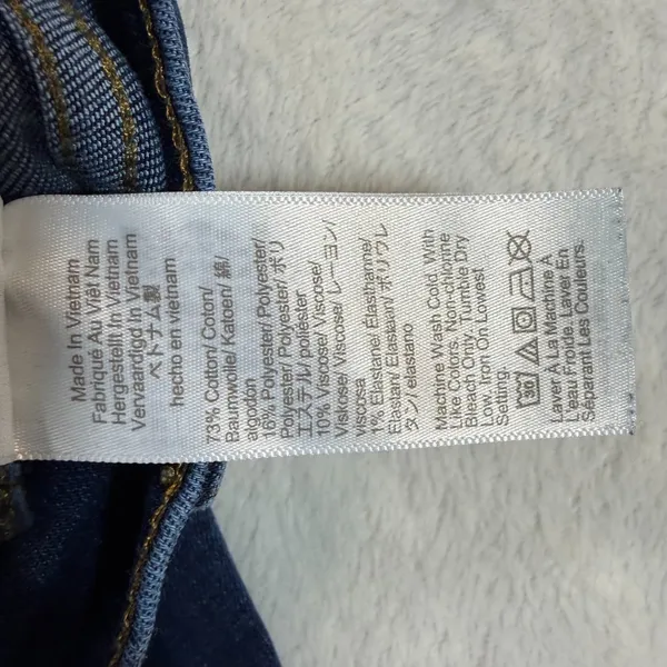 J.Crew 33X32 Full‎ Length Flare Jean Dark Wash Stretch Denim High Rise Classic - Image 11