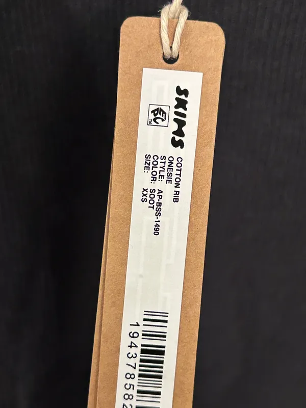 SKIMS Cotton Rib Onsie sooth XXS new with tags - Image 5