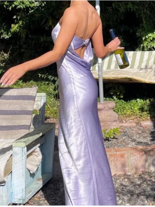 Bec & Bridge Moondance Strapless Midi Dress in Lilac AU6/US2 - Image 3
