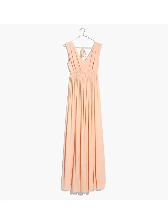 Madewell magnolia Tie Back Maxi dress - Image 9
