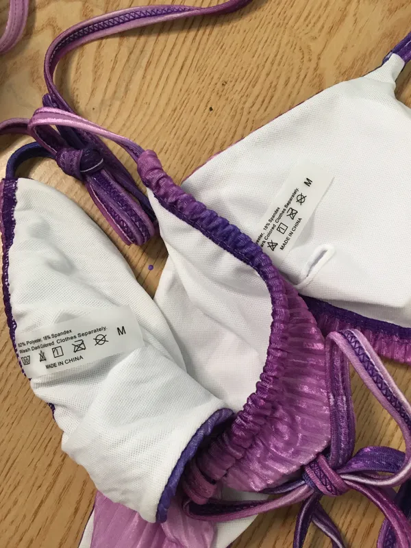 SheIn New 2Pc  String Swimsuit Bikini Size Medium - Image 4