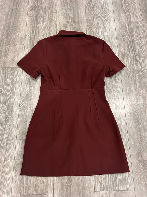 New Showpo Charity Mini Dress Placket Front Fitted Shirt Dress MSRP $109 - Image 9
