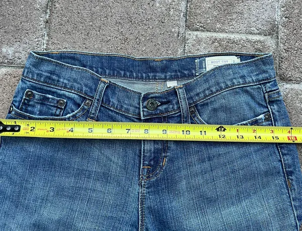 Vintage Low Rise Boot Cut Jeans - Image 6