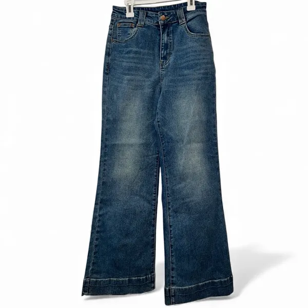 COMMENSE Washed Slim Draped Denim Pants
COLOR - Image 10