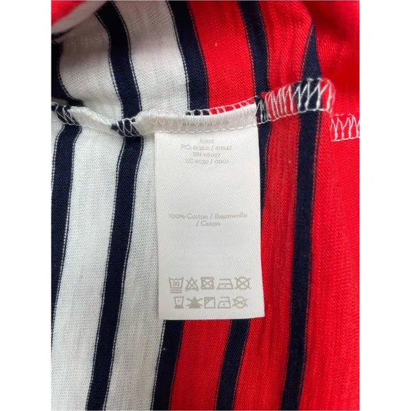 Boden Paulina Jersey Midi Dress US 8R Striped Cotton Coastal Preppy Breton - Image 14