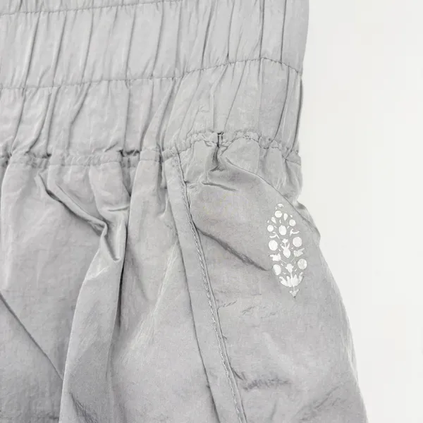 Free People FP Movement Womens Silver The Way Home High Rise Sporty Run Shorts L - Image 4