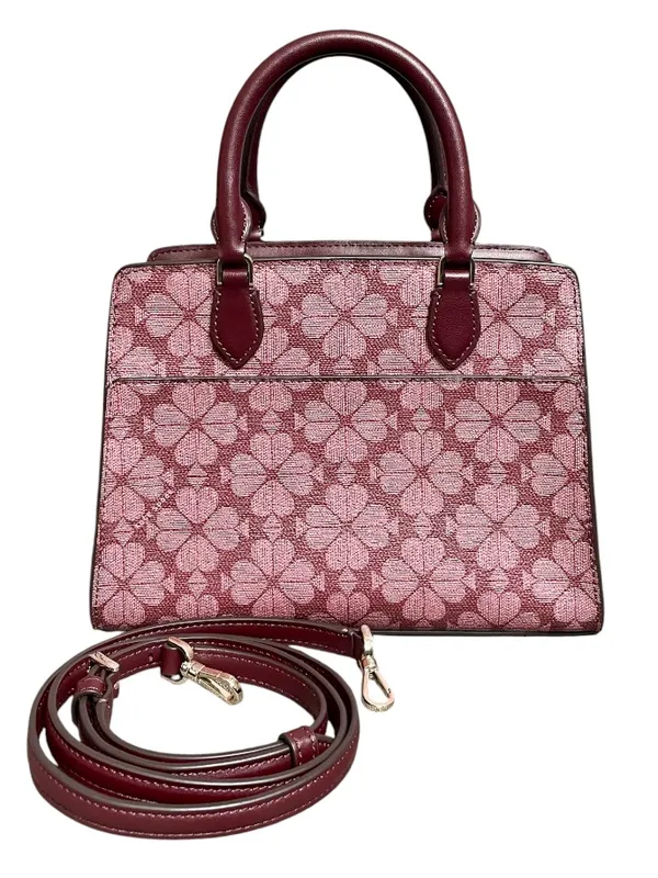 Kate Spade Signature Spade Pink Floral Jacquard Top-Handle 2-Way Satchel - Image 2
