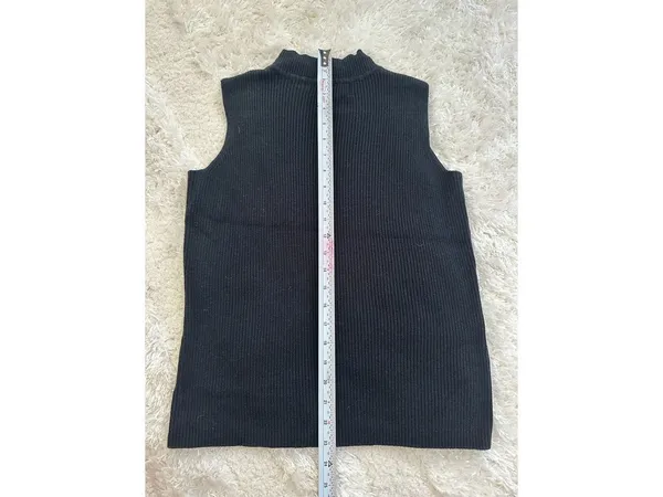Double D Ranch Black Mock Neck Sleeveless Top XS - Image 3