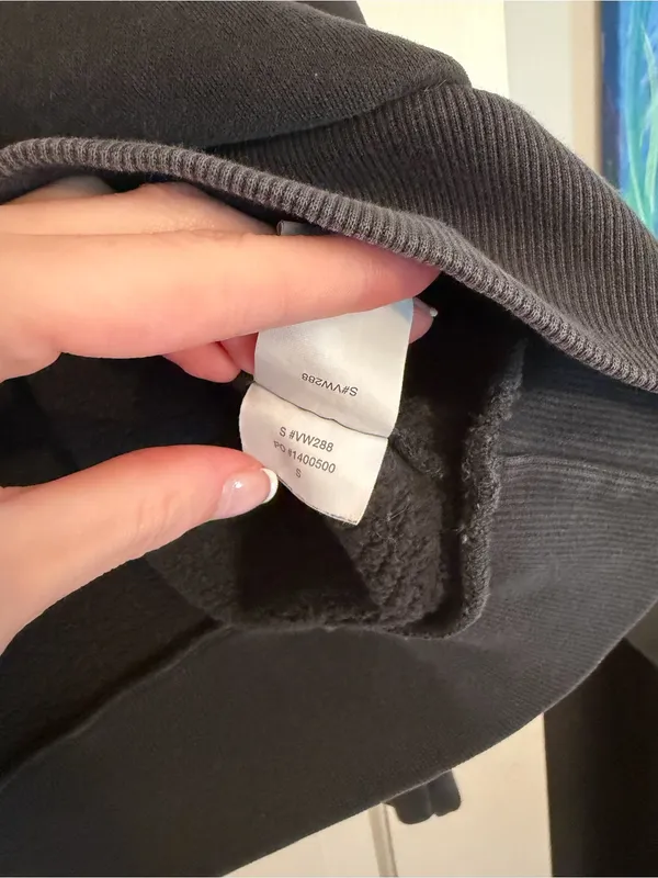Vuori Restore Half Zip Hoodie Washed Black Athleisure Loungewear Size Small - Image 4