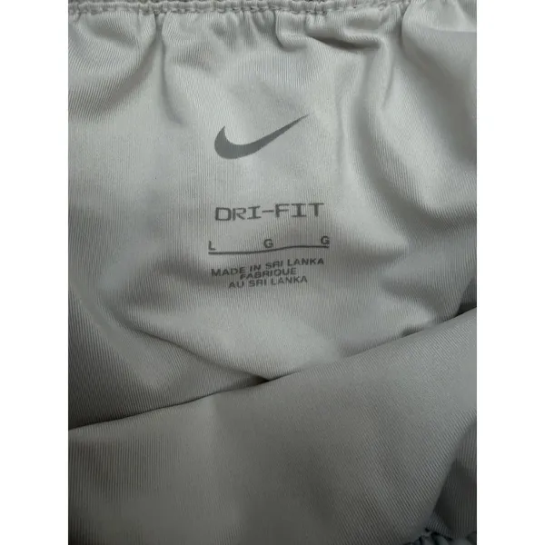 Nike Dri Fit Running Shorts‎ Women Large White Athletic Gym Lightweight - Image 5
