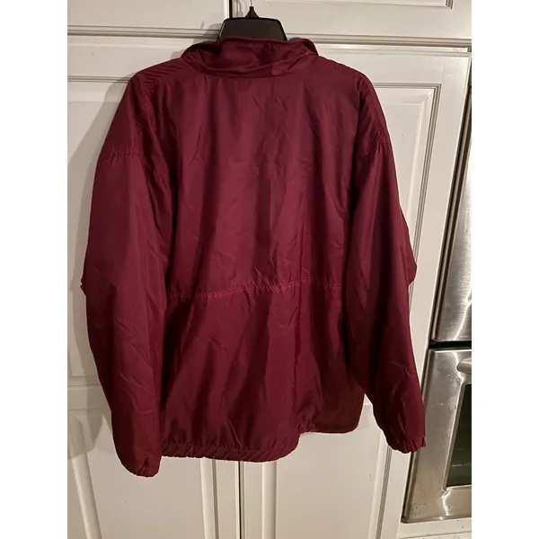 JENNIFER‎ MOORE ACTIVEWEAR Reversible Anorak Fleece Jacket Burgundy Teal XL - Image 2