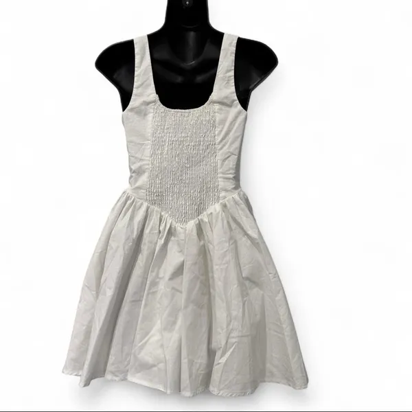 Princess Polly Straplie Mini Dress White - Image 6