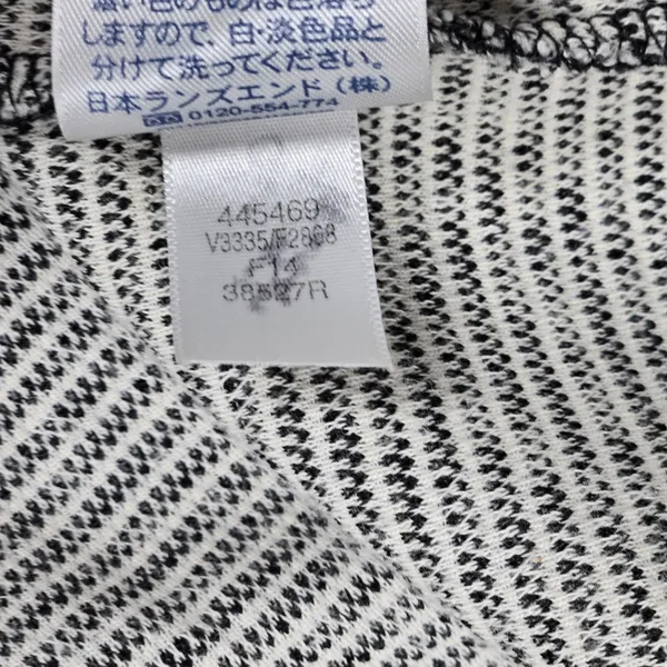 Lands End Sleeveless‎ Ponte Pencil Dress Black White Patterned Career Casual 2 - Image 6