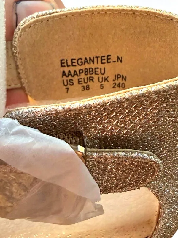 Dream Pairs Elegantee-N Women's Size 7 Silver Glitter Ankle Strap Stiletto Heels - Image 8