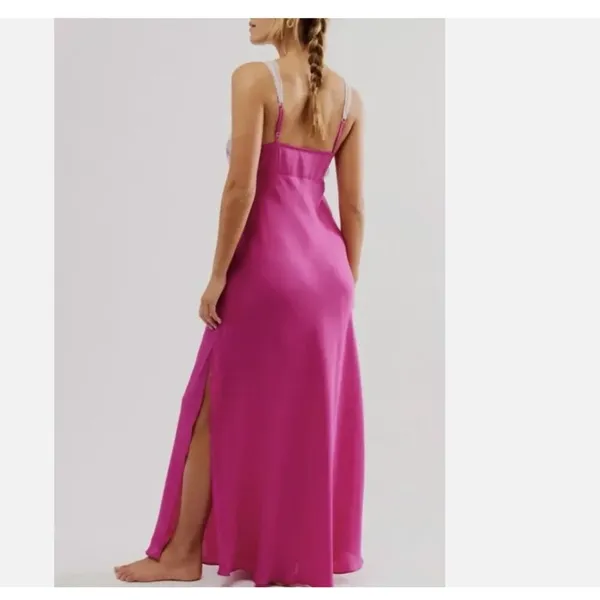 NWOT Free People Intimately Countryside Maxi Slip Dress - Image 3