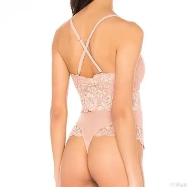 We are Hah Brown Sugar Bodysuit( Size Small) Tan - Image 2